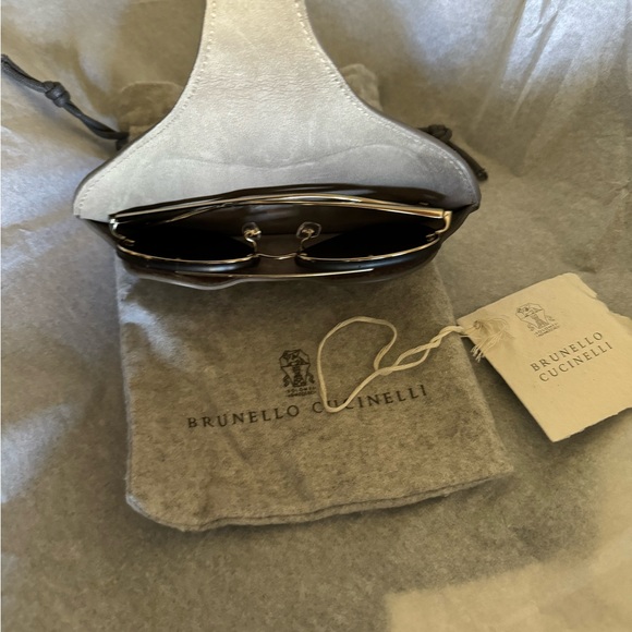 Brunello Cucinelli Sunglasses Holder - Light Brown - Picture 3 of 5